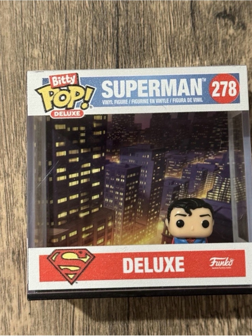 Funko Superman Bitty Pop! Deluxe Figure - Blue, Red, Yellow